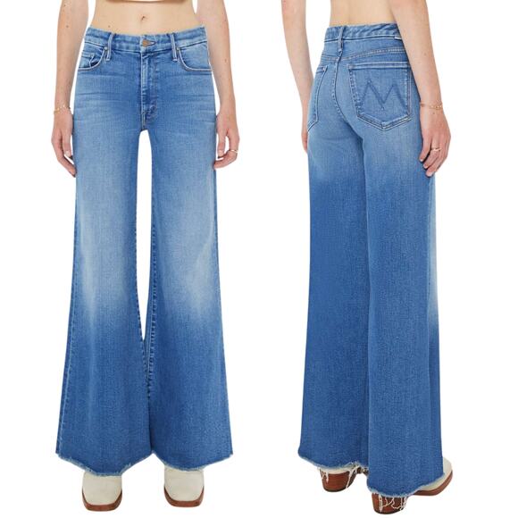 Mother Denim The Roller Fray – Work Hard Play Hard – Size 31 – NWT – Retail $258 - Picture 1 of 6